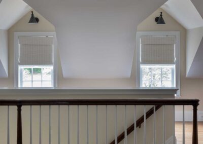 17-Suburban-splendor-colonial-house-renovation-stair-landing-westwood-David-Sharff-Architect