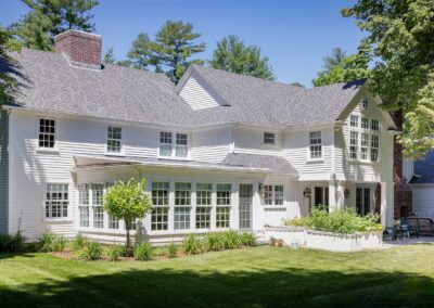 4-Suburban-splendor-colonial-house-renovation-rear-facade-westwood-David-Sharff-Architect